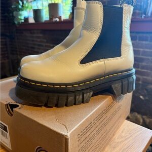 Dr. Martens Light Gray Chelsea Boots